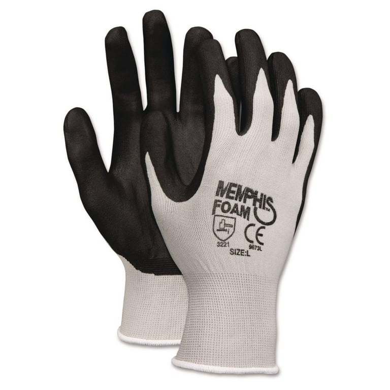 Economy Foam Nitrile Gloves, Small, Gray/Black, 12 Pairs Economy Foam Nitrile Gloves, Small, Gray/Black, 12 Pairs