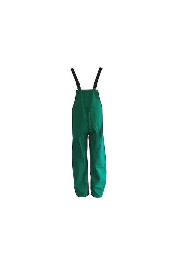 MCR Safety Green Dominator .42 mm Polyester And PVC Bib Pants With Take Up Snaps On Ankles