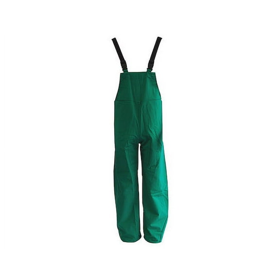 MCR Safety Green Dominator .42 mm Polyester And PVC Bib Pants With Take Up Snaps On Ankles