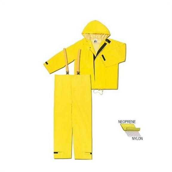 Mcr Safety Hydroblast .35mm Neoprene Nylon Suit, XL 8402XL