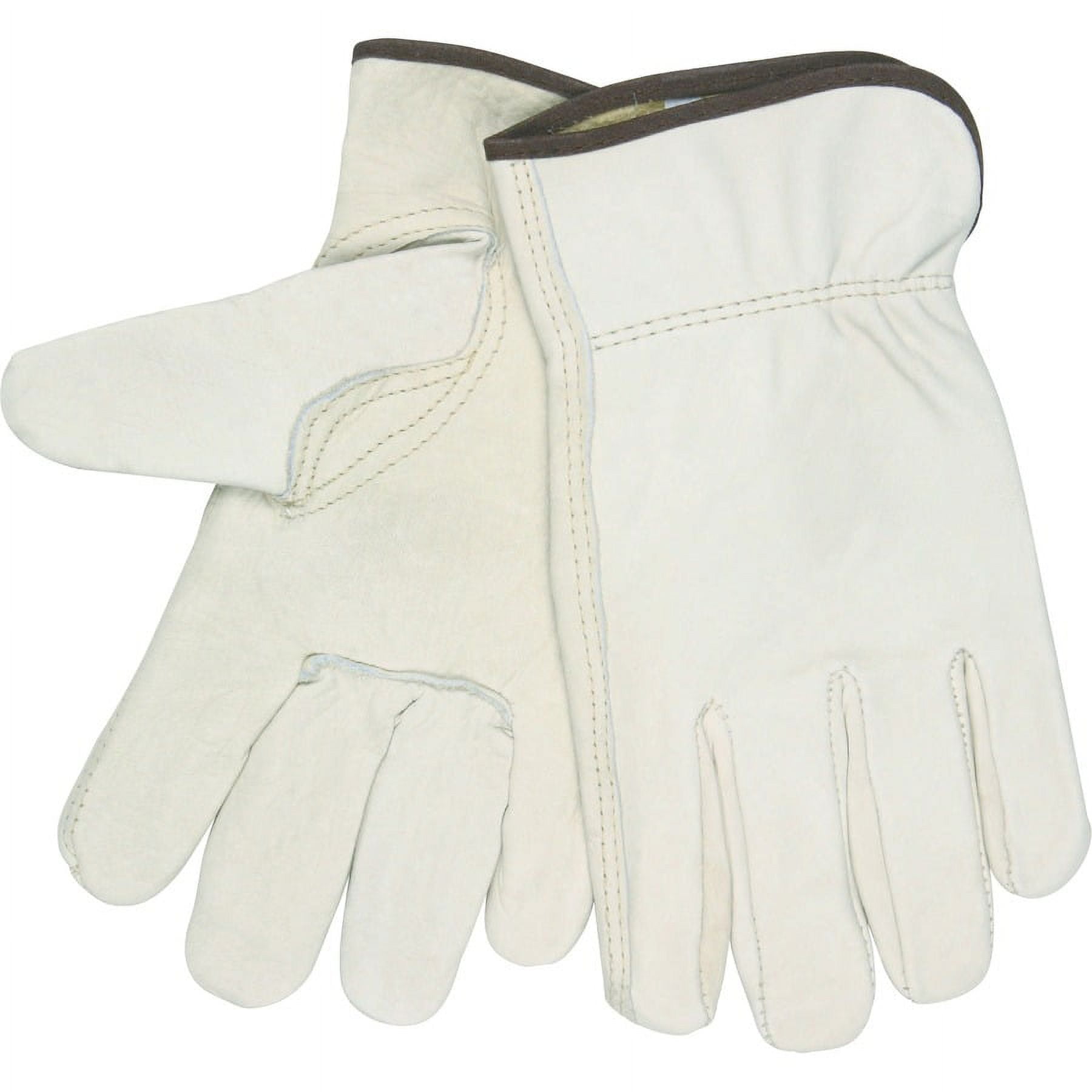 MCR Safety Leather Driver Gloves - Large Size - Beige - 2 / Pair MCR Safety Leather Driver Gloves - Large Size - Beige - 2 / Pair