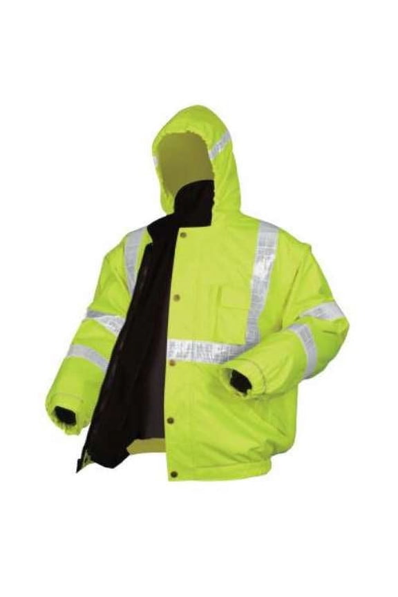 Luminator Bomber Plus Jackets, Large, Fluorescent Lime - 1 EA (611-BPCL3LL)