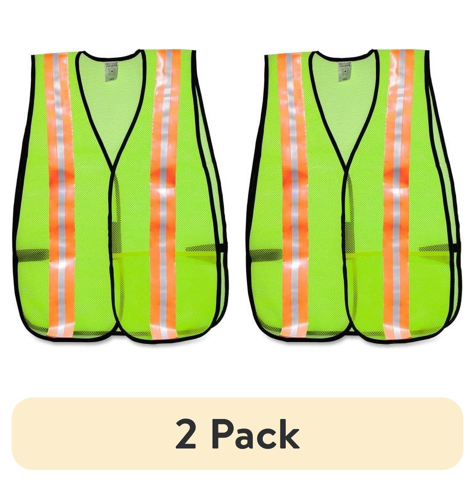 MCR Safety Mesh General Purpose Safety Vest - Visibility Protection - Mesh - Lime - Reflective Strip, Lightweight - 1 Each MCR Safety Mesh General Purpose Safety Vest - Visibility Protection - Mesh - Lime - Reflective Strip, Lightweight - 1 Each