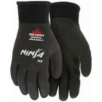 Ninja Ice N9690FCM Insulated Work Gloves, 15-Gauge Nylon Shell, Acrylic Terry Liner, Full HPT Coating, Wet/Dry Grip, Size M