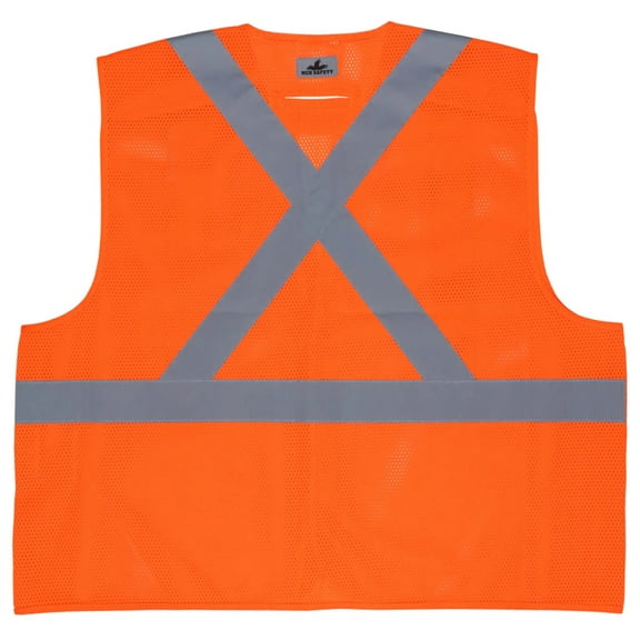 MCR Safety RXCL2MO Hi-Visibility Recycled Safety Vest ANSI 107 Type R, Class 2 M