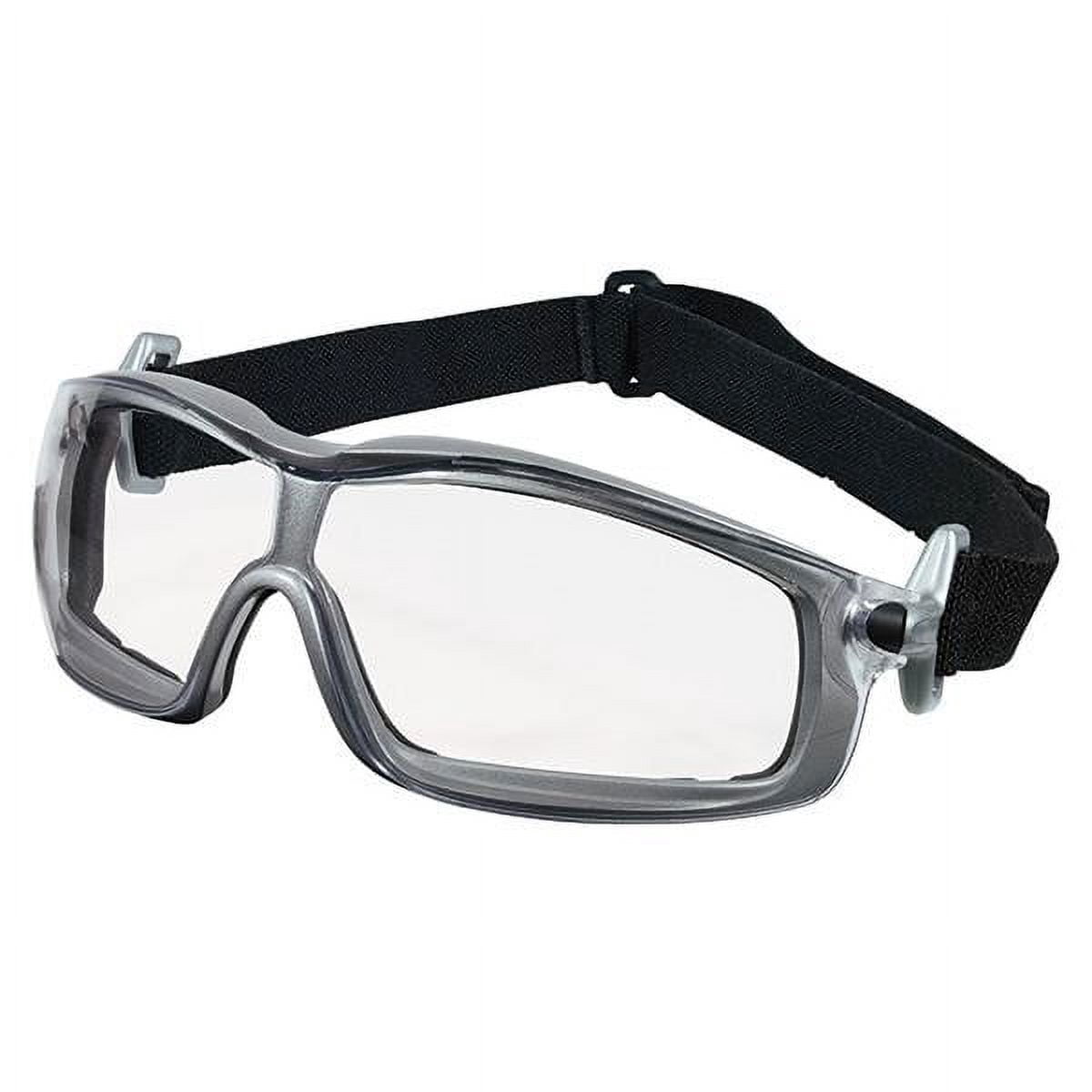 Silver Rattler MCR Safety® Rattler™ Goggles, Silver Frame, Clear Anti-Fog Lens (19 ...