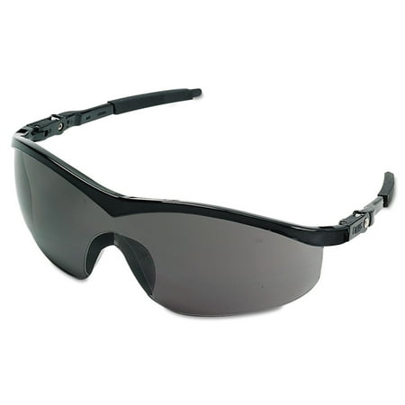 MCR Safety® ST1 Series Eyewear, Black Frame, Gray, Anti-Fog Lens, 1/Each