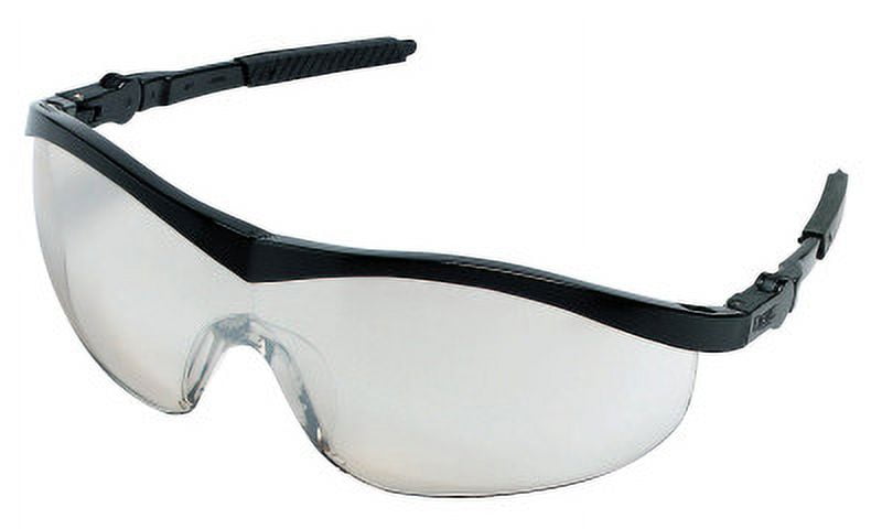 MCR Safety ST1 Series Safety Glasses, Non-Slip Temple Grips, I/O Clear Mirror, O
