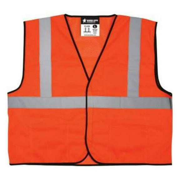 Mcr Safety High Visibility Vest,L Size,Unisex VCL2MOL