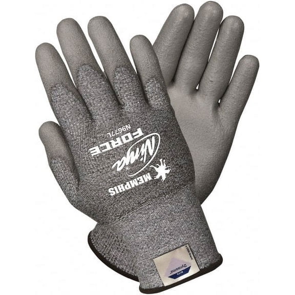MCR Safety Size L (9), ANSI Cut Lvl 3, Polyurethane Coated Dyneema Cut Resistant Gloves