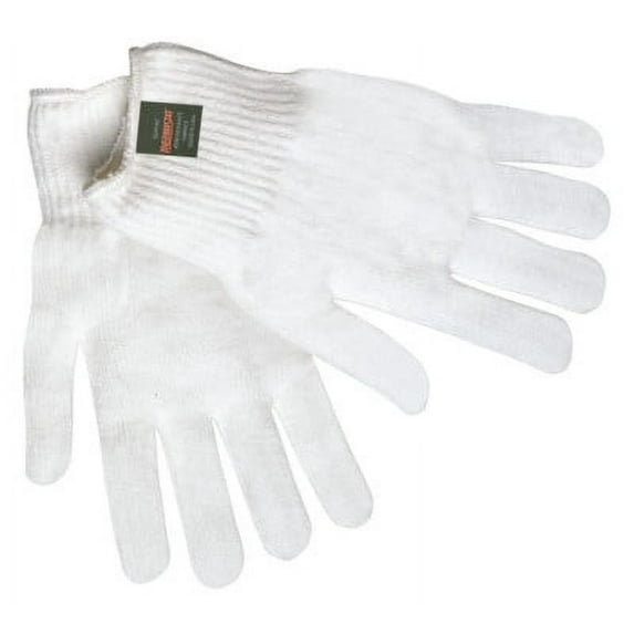 MCR Safety Thermostat String Knit Gloves, Knit-Wrist, One Size Fits All,White - 12 PR (127-9620)