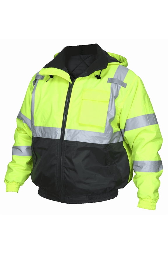 VBBQCL3LL Luminator Class 3 Type R Yellow/Lime L Bomber Jacket