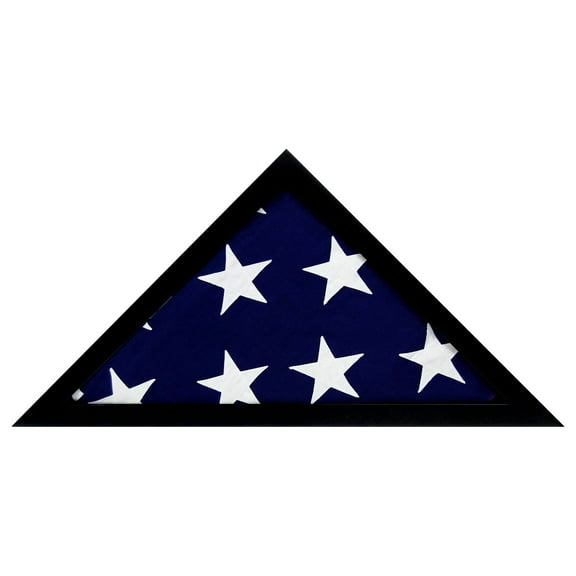 MCS 11 by 15-Inch Flag Display Case, Black