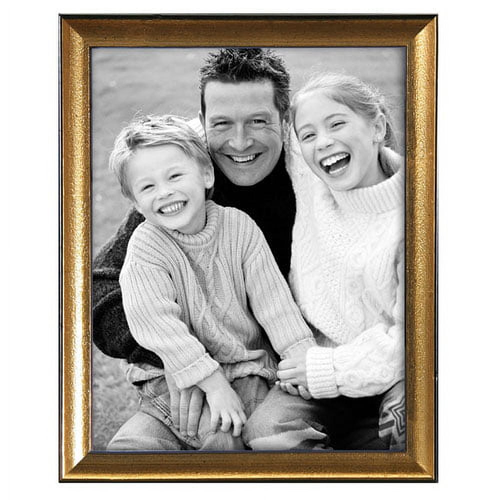 MCS Solid Wood Gold Leaf Picture Frame, 11x14 - Walmart.com