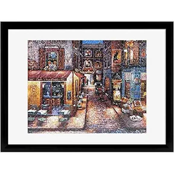 MCS 14.25x19.25 Puzzle Frame, Black Frame for Finished Puzzles, Vertical & Horizontal Wall-Mounted Picture Frame for Puzzle Display & Preservation (1-Pack)