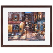 MCS 24x30 Puzzle Frame, Walnut Woodgrain Frame for Finished Puzzles, Vertical & Horizontal Wall-Mounted Large Picture Frame for Puzzle Display & Preservation (1-Pack)