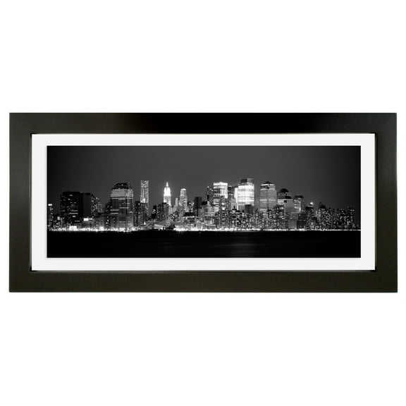 MCS 5-1/2 x 13 Wood Floating Picture Frames - Black