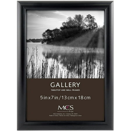 MCS 5x7 Bullnose Tabletop Picture Frame - Black