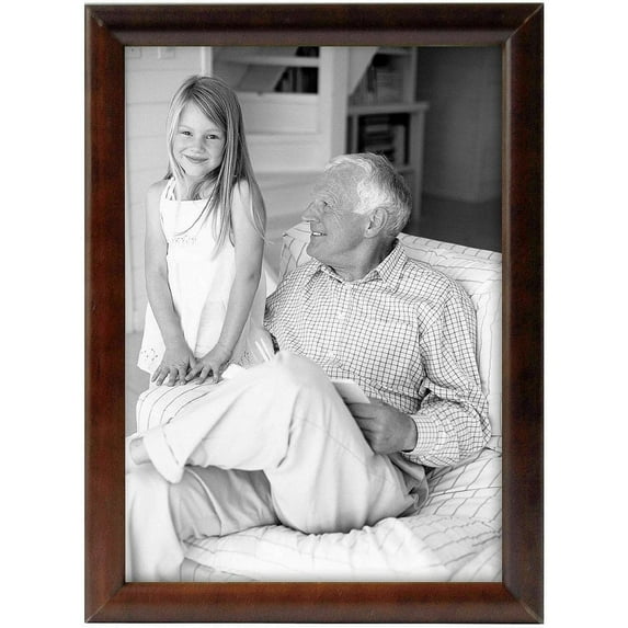 MCS 5x7 Inch Fashion Bullnose Frame, Walnut (55924)