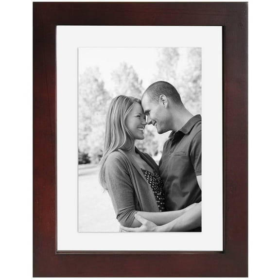 MCS 6x8 Wood Floating Picture Frame Walnut