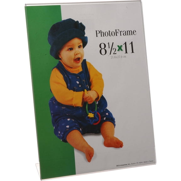 MCS 8.5x11 Inch Bent Acrylic Picture Frame, Vertical (31815)