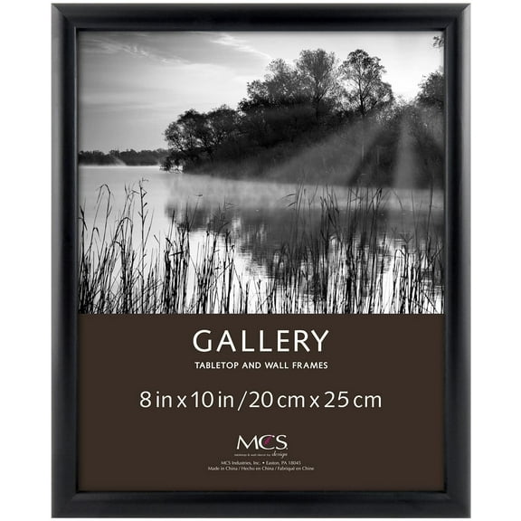MCS 8x10 Bullnose Tabletop Picture Frame - Black