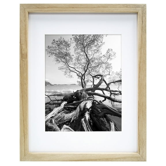MCS 8x10 Solid Wood Art Frame Matted For 5x7 In Natural