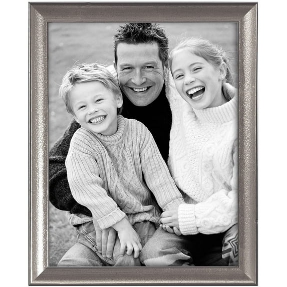 MCS 8x10 Solid Wood Silver Leaf Frame