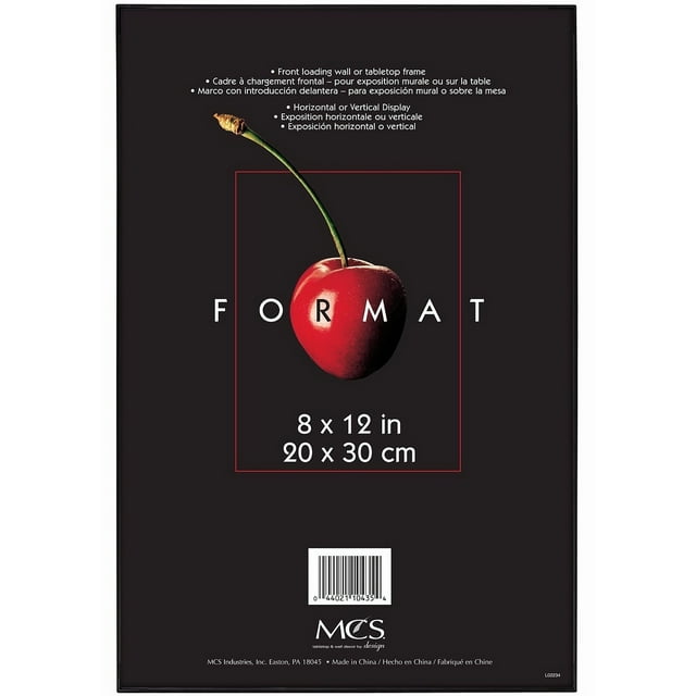 MCS 8x12 Inch Format Frame, Black (10435)