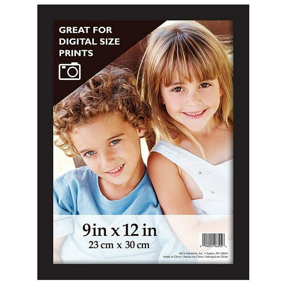 GALLERY flat-top black wood document 9x12 frame - 9x12