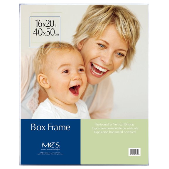 MCS 16x20 Inch Box Frame, Clear (11620)