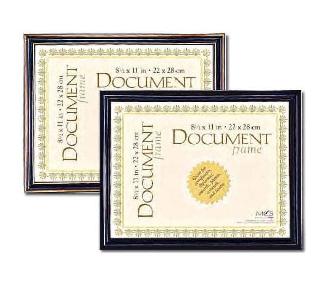 MCS Economy Document Frame 8.5x11 Black