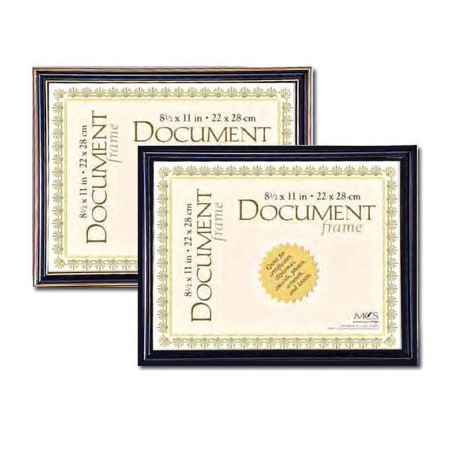 MCS Economy Document Frame 8.5x11 Black