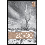 MCS Everline Collection 20x30 Poster Frame Black, Vertical & Horizontal Wall Hanging Large Picture Frame for Photos, Posters & Art Prints 1-Pack