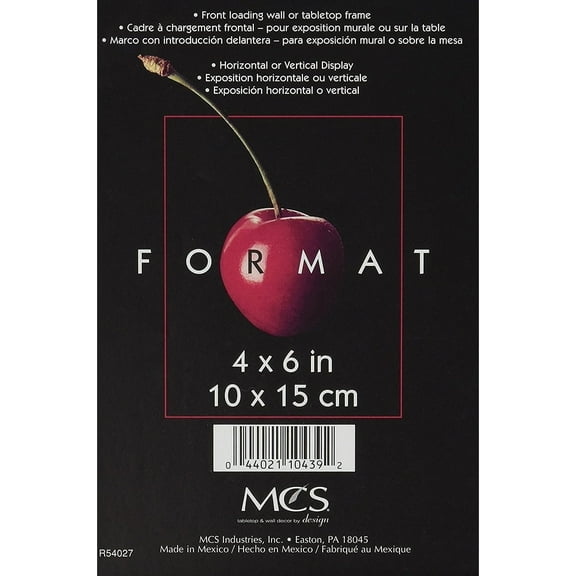 MCS Format Frame 4x6, Black