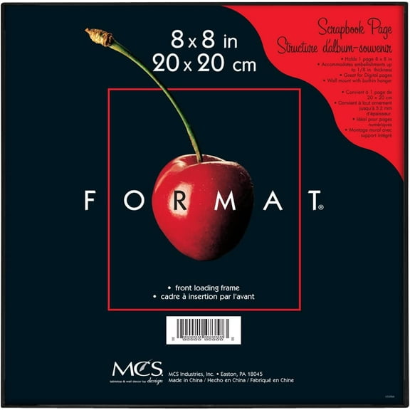 The ORIGINAL FORMAT FRONT-LOAD Black 8x8 Frame - 8x8