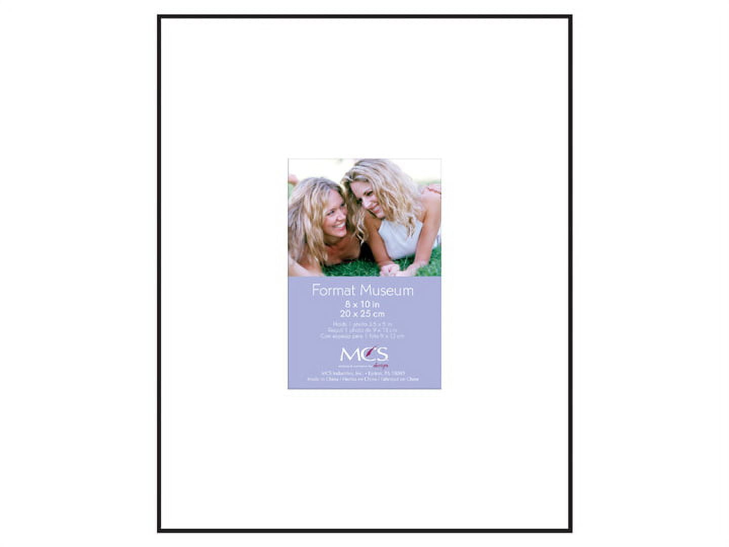 MCS Front-Loading Matted Picture Frame, 8x10 Matted to 3.5x5, Black ...