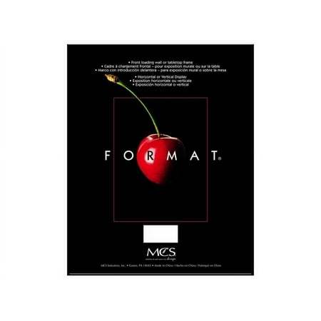 The ORIGINAL FORMAT FRONT-LOAD Black 3one-half inchx5 frame - 3.5x5