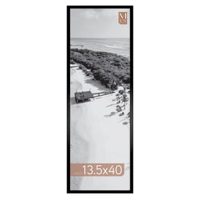 MCS Foundation 13.5x40 Poster Frame Traditional Black, Vertical & Horizontal Wall Hanging Large Picture Frame for Photos, Panoramics, Posters & Art Prints (1-Pack)