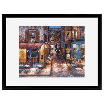 MCS 18x24 Puzzle Frame, Black Frame for Finished Puzzles, Vertical & Horizontal Wall-Mounted Large Picture Frame for Puzzle Display & Preservation (1-Pack)