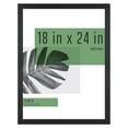 thumbnail image 2 of Lorell Wood Poster Frame, 18 X 24 Inch, Black – Modern Wall Mount Frame For Artwork & Photos 2 of 5