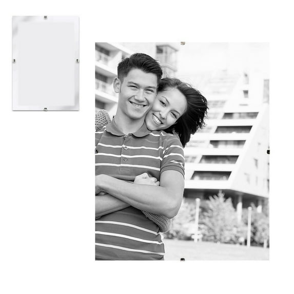 MCS Glass Clip Picture Frame for a 8 x 10 Photograph