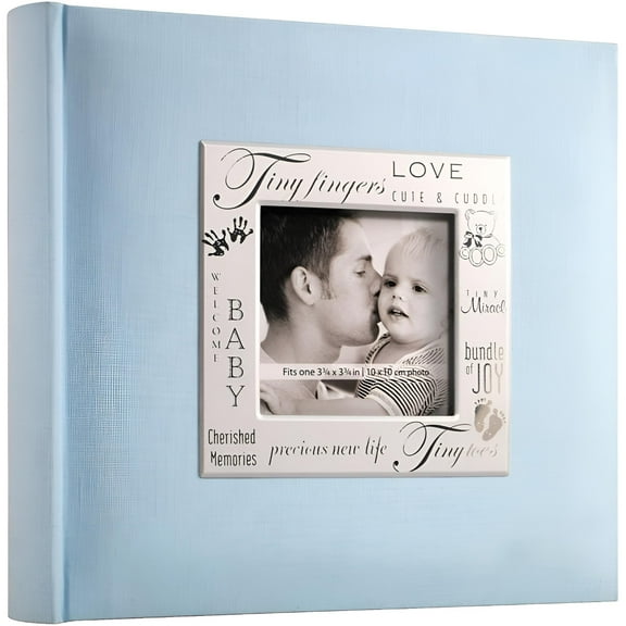 Blue BABY EXPRESSIONS 2-up photo album by MBI - 4x6