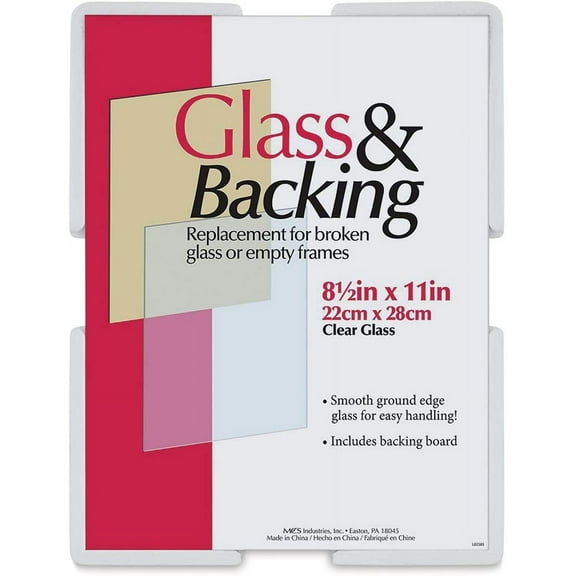 MCS Picture Frame Glass & Backing for 8.5x11 Frames