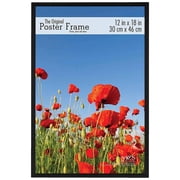MCS Black plastic POSTER size frame with Corrugated Backing - 12x18