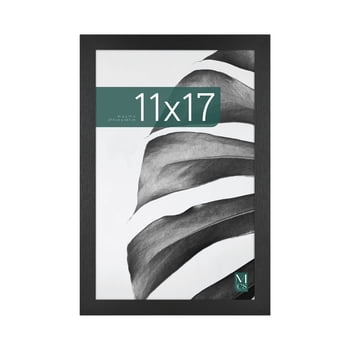 MCS 11X17 Studio Gallery Picture Frame Black Woodgrain