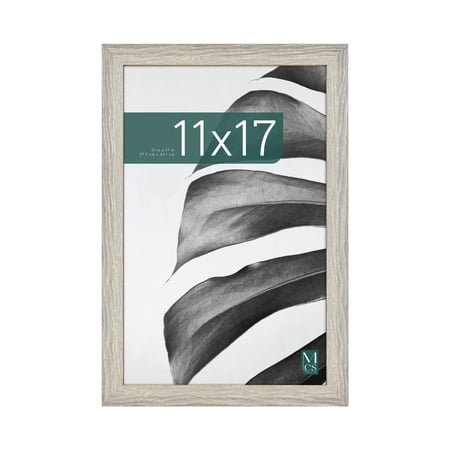 MCS Studio Gallery 11x17 Picture Frame Gray Woodgrain Engineered Wood, Rectangle Photo Frame for Photos, Posters & Art Prints (1-Pack)
