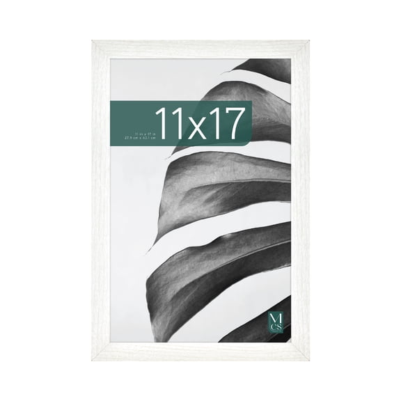 MCS 11X17 Studio Gallery Picture Frame White Woodgrain
