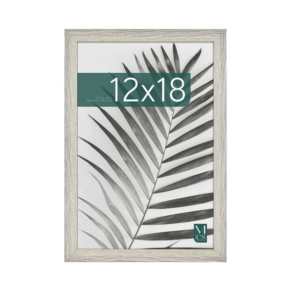 MCS Studio Gallery 12x18 Picture Frame Gray Woodgrain Engineered Wood, Rectangle Photo Frame for Photos, Posters & Art Prints (1-Pack)