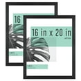 thumbnail image 1 of MCS Studio Gallery 16x20 Poster Frame Black Woodgrain, Vertical & Horizontal Wall Hanging Large Picture Frame for Photos, Posters & Art Prints (2-Pack), 1 of 7